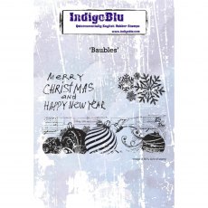 IndigoBlu A6 Rubber Mounted Stamp Baubles | Set of 3