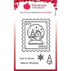 Woodware Clear Stamps Snow Globe | Set of 5