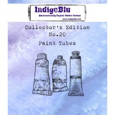 IndigoBlu A7 Rubber Mounted Stamp Collectors Edition No 20 - Paint Tubes