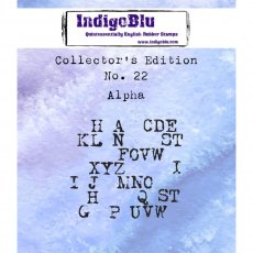 IndigoBlu A7 Rubber Mounted Stamp Collectors Edition No 22 - Alpha