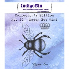 IndigoBlu A7 Rubber Mounted Stamp Collectors Edition  No 26 - Queen Bee Mini | Set of 3