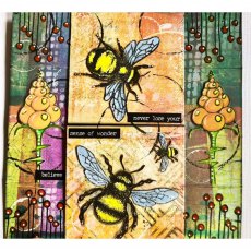IndigoBlu A7 Rubber Mounted Stamp Collectors Edition  No 26 - Queen Bee Mini | Set of 3