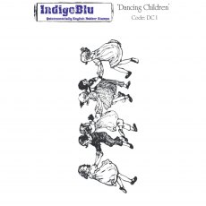 IndigoBlu A6 Rubber Mounted Stamp Dancing Children
