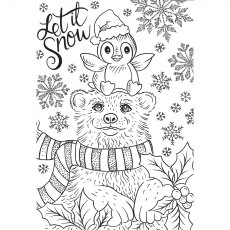 Creative Expressions Designer Boutique Collection Clear Stamp Snow Buddies