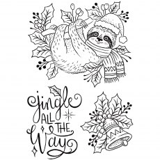 Creative Expressions Designer Boutique Collection Clear Stamp Jingle All The Way | Set of 3