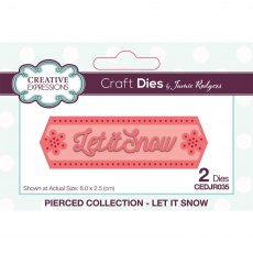 Jamie Rodgers Craft Die Pierced Let It Snow | Set of 2