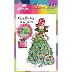 Jane Davenport Clear Stamp Christmas Tree Fairy | Set of 4