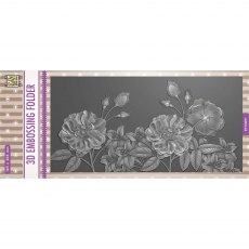 Nellie Snellen 3D Embossing Folder Slimline Wild Roses