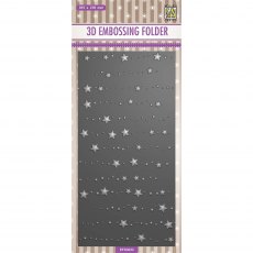 Nellie Snellen 3D Embossing Folder Slimline Stars & Dots