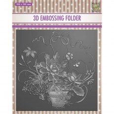 Nellie Snellen 3D Embossing Folder Flower Bouquet