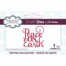 Sue Wilson Craft Dies Festive Mini Expressions Peace On Earth