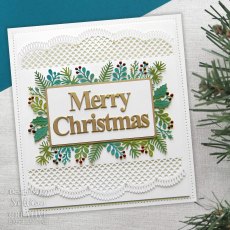 Sue Wilson Craft Dies Festive Merry Christmas | Set of 2