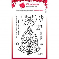 Woodware Clear Stamps Christmas Bell | Set of 9