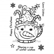 Woodware Clear Stamps Frosty Cup | Set of 7