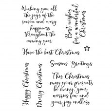 Woodware Clear Stamps Loving Christmas | Set of 8