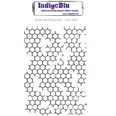 IndigoBlu A6 Rubber Mounted Stamp Honeycomb Background