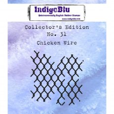 IndigoBlu A7 Rubber Mounted Stamp Collectors Edition No 31 - Chicken Wire