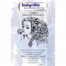 IndigoBlu A6 Rubber Mounted Stamp Caitlin | Set of 2