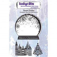 IndigoBlu A6 Rubber Mounted Stamp Snow Globe | Set of 4