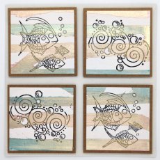 IndigoBlu A7 Rubber Mounted Stamp Collectors Edition No 41 - Swirly Bubbles