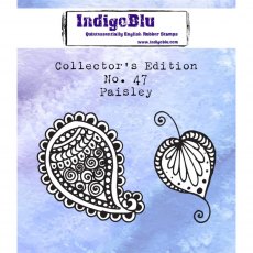 IndigoBlu A7 Rubber Mounted Stamp Collectors Edition No 47 - Paisley | Set of 2