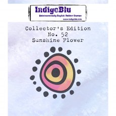 IndigoBlu A7 Rubber Mounted Stamp Collectors Edition No 52 - Sunshine Flower