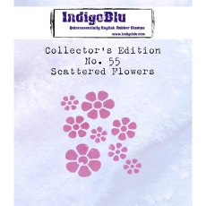 IndigoBlu A7 Rubber Mounted Stamp Collectors Edition No 55 - Scattered Flowers