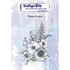 IndigoBlu A6 Rubber Mounted Stamp Flower Power
