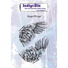 IndigoBlu A6 Rubber Mounted Stamp Angel Wings | Set of 2