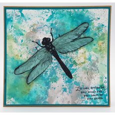 IndigoBlu A6 Rubber Mounted Stamp Giant Dragonfly | Set of 3
