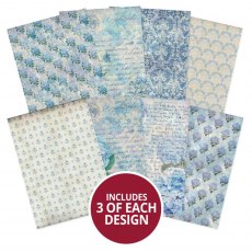 Hunkydory A4 Adorable Scorable Pattern Packs Bygone Blooms | 24 sheets
