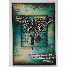 IndigoBlu A6 Rubber Mounted Stamp Art Gives You Wings
