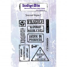 IndigoBlu A6 Rubber Mounted Stamp Journal Signs | Set of 10