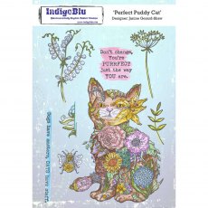 IndigoBlu A5 Rubber Mounted Stamp Perfect Puddy Cat | Set of 8