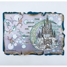 IndigoBlu A5 Rubber Mounted Stamp Enchanted Castle | Set of 8