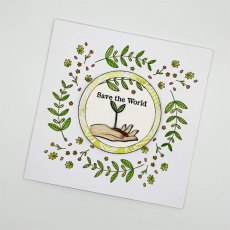 IndigoBlu A5 Rubber Mounted Stamp Save the World | Set of 7