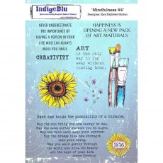 IndigoBlu A5 Rubber Mounted Stamp Mindfulness 4 | Set of 10