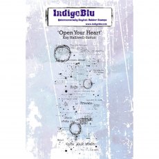 IndigoBlu A6 Rubber Mounted Stamp Open Your Heart