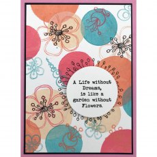 IndigoBlu A6 Rubber Mounted Stamp Fleurs Il | Set of 5