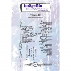 IndigoBlu A6 Rubber Mounted Stamp Fleurs Ill | Set of 5