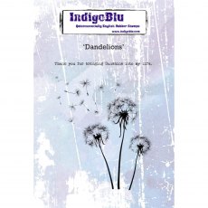 IndigoBlu A6 Rubber Mounted Stamp Dandelions | Set of 2