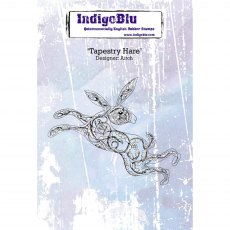 IndigoBlu A6 Rubber Mounted Stamp Tapestry Hare