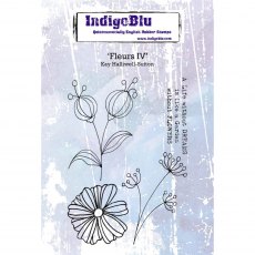 IndigoBlu A6 Rubber Mounted Stamp Fleurs IV | Set of 4