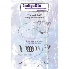 IndigoBlu A6 Rubber Mounted Stamp Fox and Seal | Set of 5