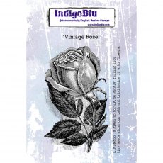 IndigoBlu A6 Rubber Mounted Stamp Vintage Rose | Set of 2