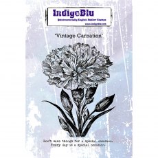 IndigoBlu A6 Rubber Mounted Stamp Vintage Carnation | Set of 2