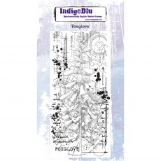 IndigoBlu DL Rubber Mounted Stamp Foxglove