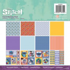 Disney Stitch Card Making Pad | 8 x 8 inch