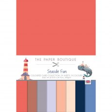 The Paper Boutique Seaside Fun A4 Colour Card Collection | 24 sheets