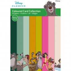 Disney The Jungle Book A4 Coloured Card Pack | 24 sheets